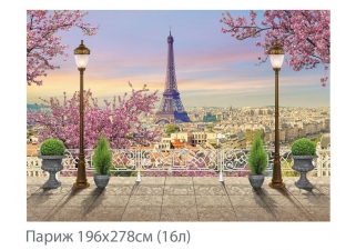 Фотообои 3D №8 Париж 16л